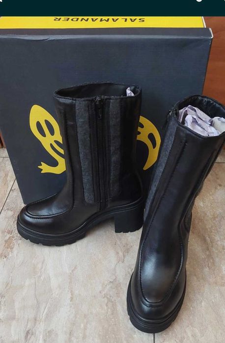 Чисто нови боти Salamander- 38 номер, естествена кожа.