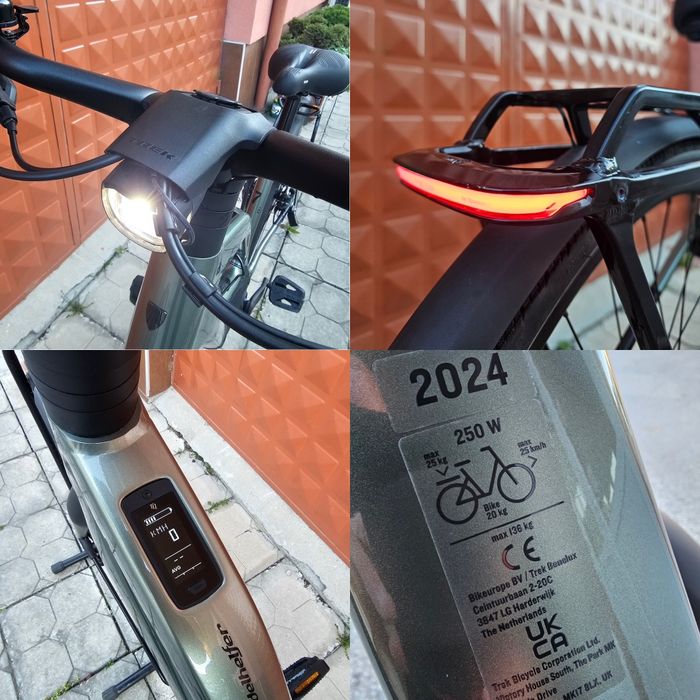 Електрически велосипед Trek FX+ 7 Midstep 2024г. / 500 км / оригинално зарядно TQ / като нов