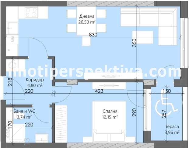 Продава се Двустаен апартамент в Пловдив, Кършияка - 71 кв.м за 1200 €/кв.м - Снимка #8