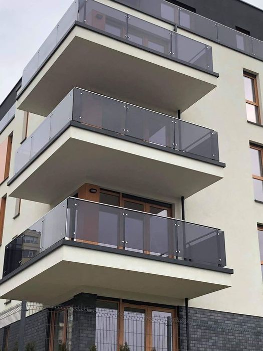 Нержавейка перила стеклянные