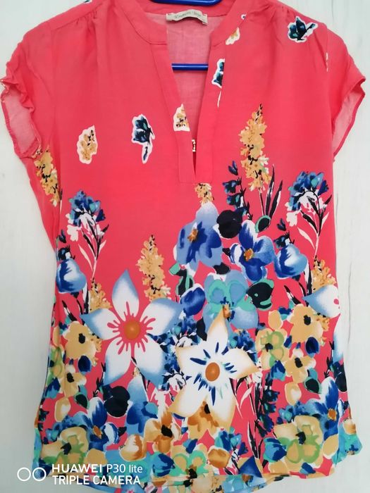 Дамска риза/блуза с къс ръкав