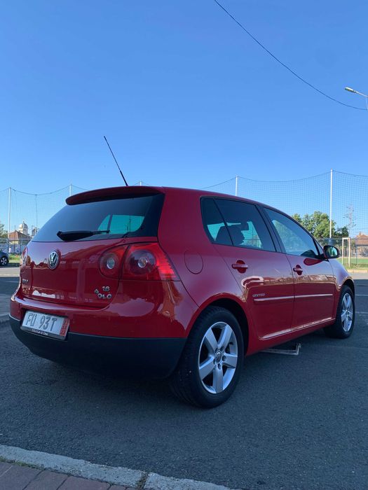 VW Golf 5 United Rosu 1.6 MPI 102 cp Mega Full Option Unicat 2008 TOP