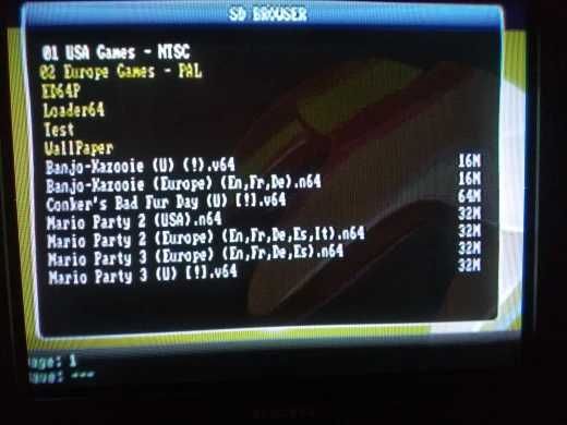 ВСИЧКИ игри за N64 Nintendo 64 в 1 everdrive Дискета с 16GB карта