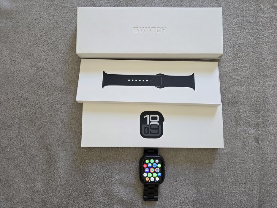 Vand schimb Apple Watch 10 si Huawei Watch 4 Pro Titanium impecabile