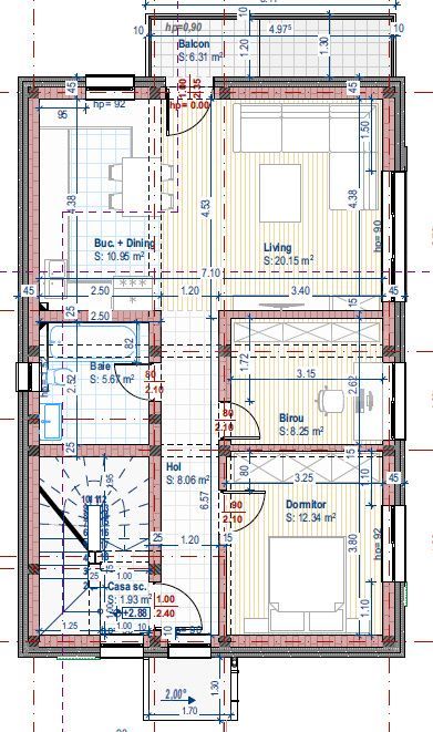 Apartamen 3 camere, 65mp, etaj 1, gradina proprie 80mp, zona Avram Ian
