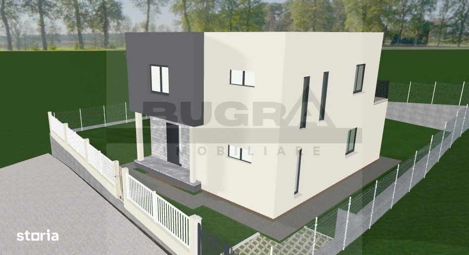Casa individuala cu 4 camere , 120mp, 700mp teren, zona Mera