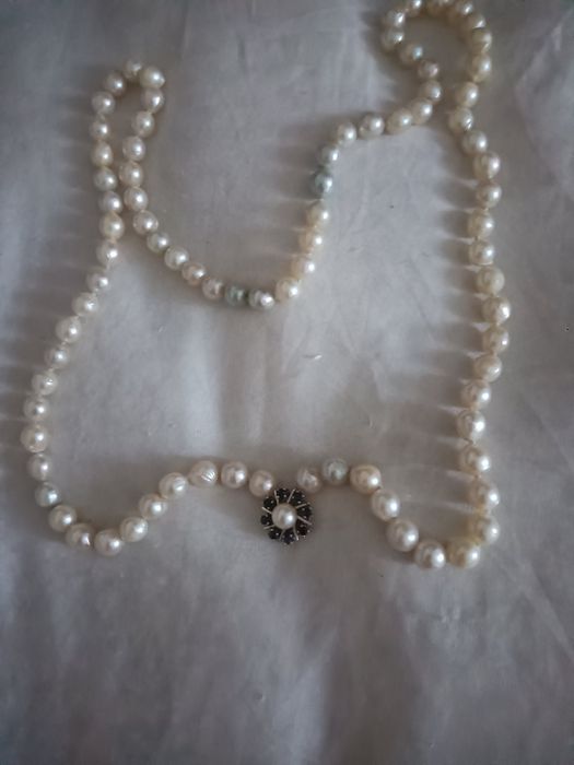 Огърлица от перли речни истински