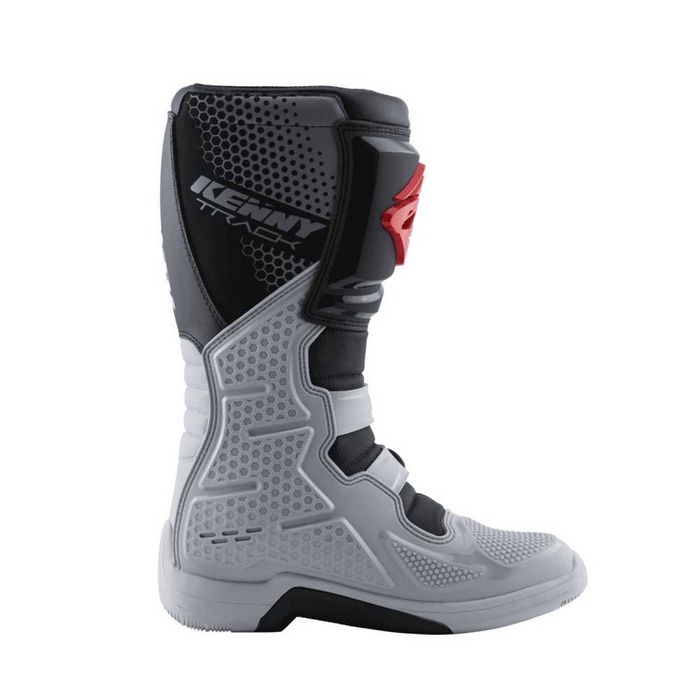 Cizme cross/atv Kenny Racing Track gri/negru/rosu marime 40