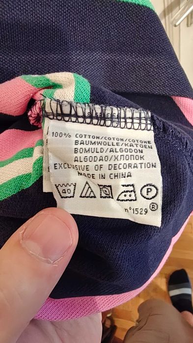 Tricou in dungi mov cu negru Polo Ralph Lauren - Marime M