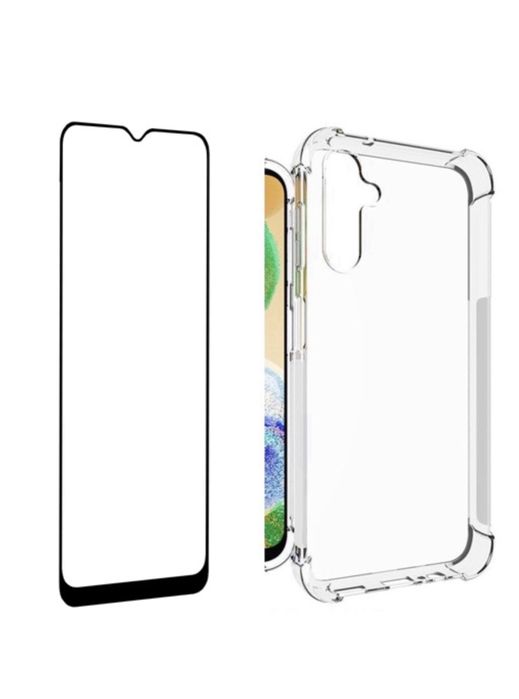 Husa Impact Clear Case si Folie Sticla Samsung A37/A57/A16/A14/A34/A54/A36/A56