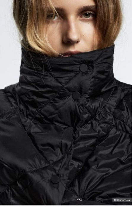Куртка женская Zara черная пуховик