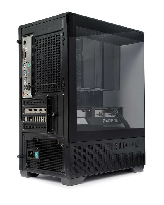 Черен геймърски компютър, Ryzen 5 5500, RX 6600 8GB GDDR6, RAM 16GB, NVME 512GB
