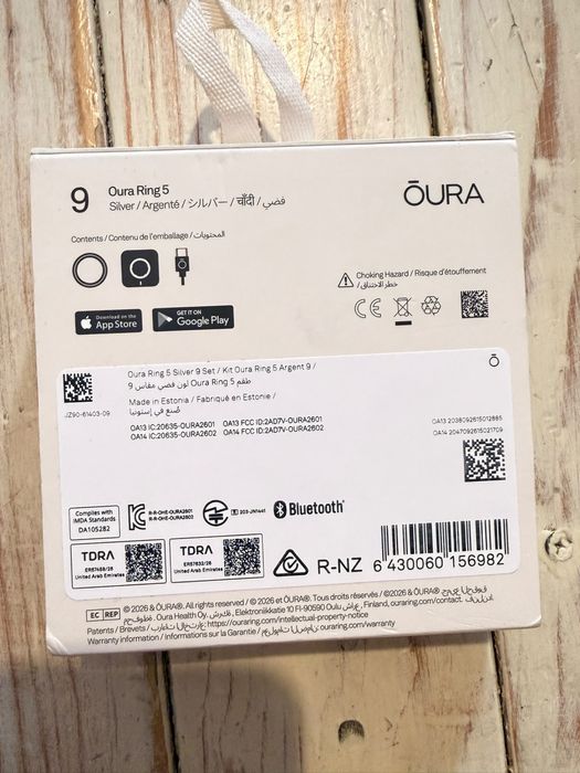 Oura ring 5 silver 9
