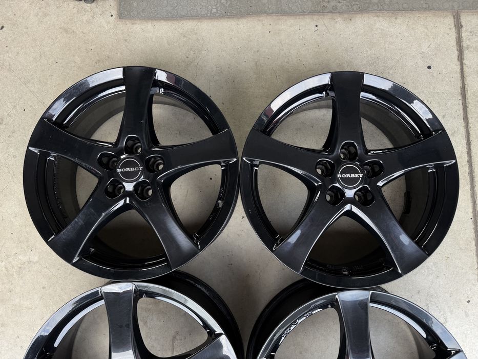 4бр. КАТО НОВИ 17” Джанти 5х108 “BORBET F” за -PEUGEOT/CITROEN/RENAULT/FORD/VOLVO- 7Jx17H2, ET40