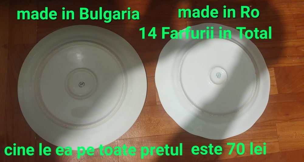 Farfurii portelan cu semnatura