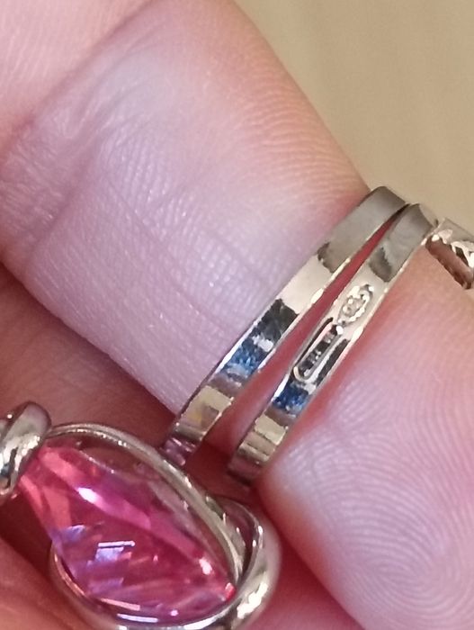 Inel și cercei din argint cu cristale Swarovski