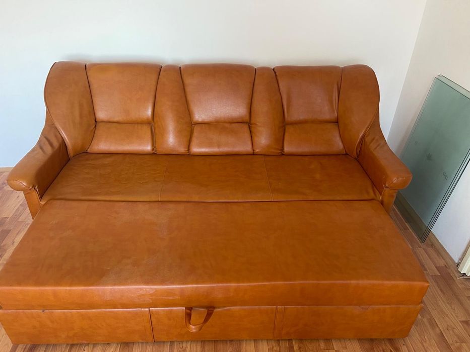 Canapea extensibila piele ecologica 2m/0,7m 3 persoane