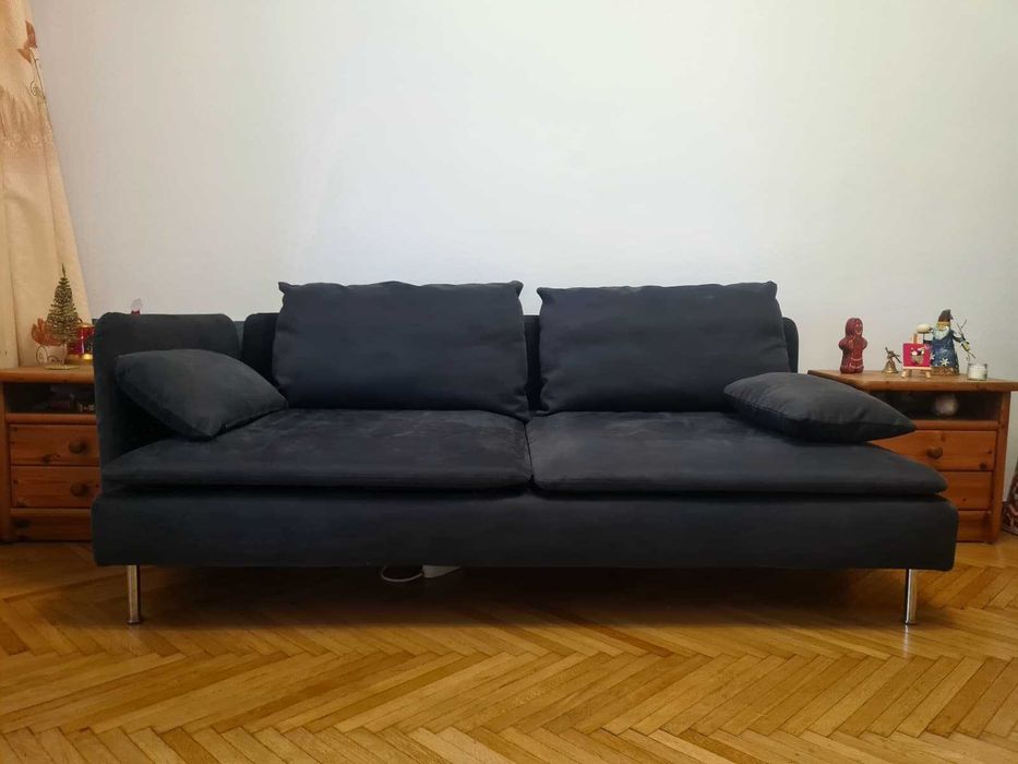 Canapea ikea soderhamn 3 locuri neagra