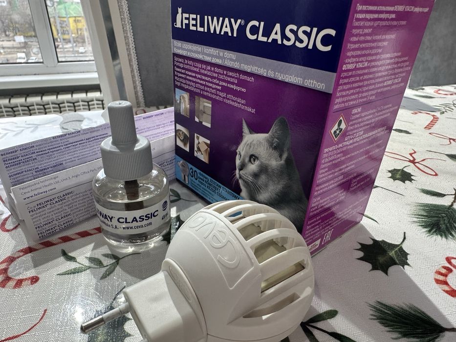 Feliway classic (феромоны для успокоения кошек с диффузором)