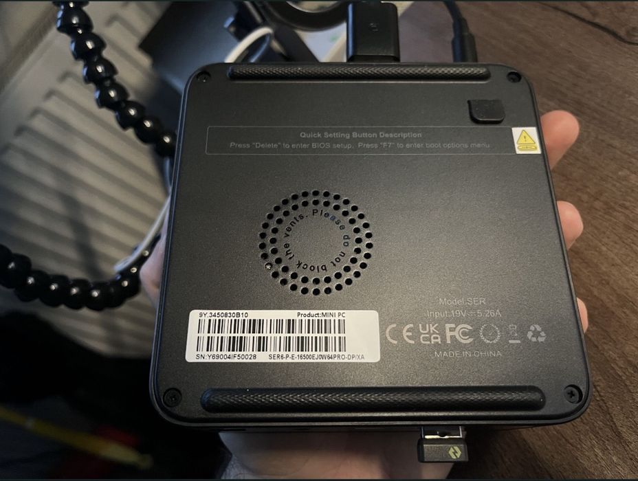 Minipc SER 6 96Gb RAM