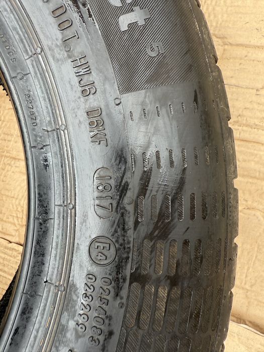 3 бр летни гуми Continental 185/70 R14 DOT 18/17 6мм