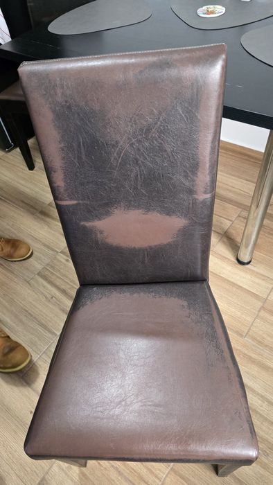 Masa plus scaune bucatarie wenge 80x120