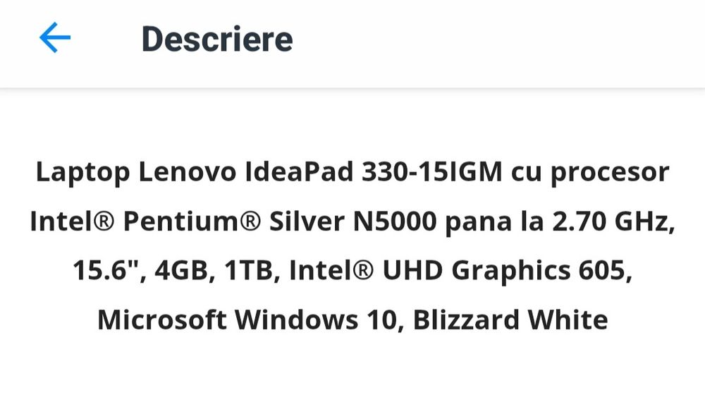 Laptop Lenovo...