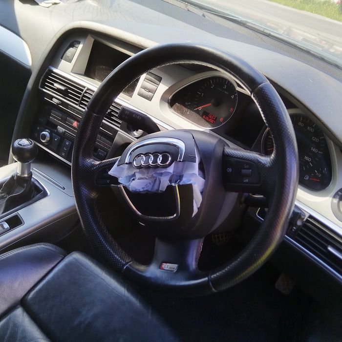 Volan piele S-LINE fara airbag Audi A6 C6 / Audi A4 B7
