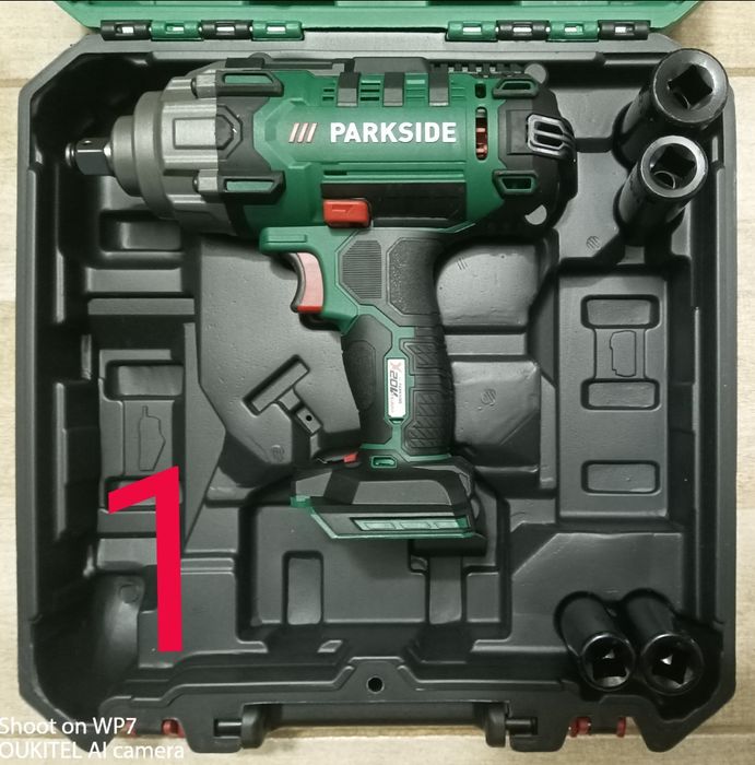 Parkside pistol roti C4 filetanta percutie impact pe baterie 20V 4A 8A