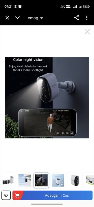 Sistem supraveghere Baseus Statie + 3 camere wireless independente