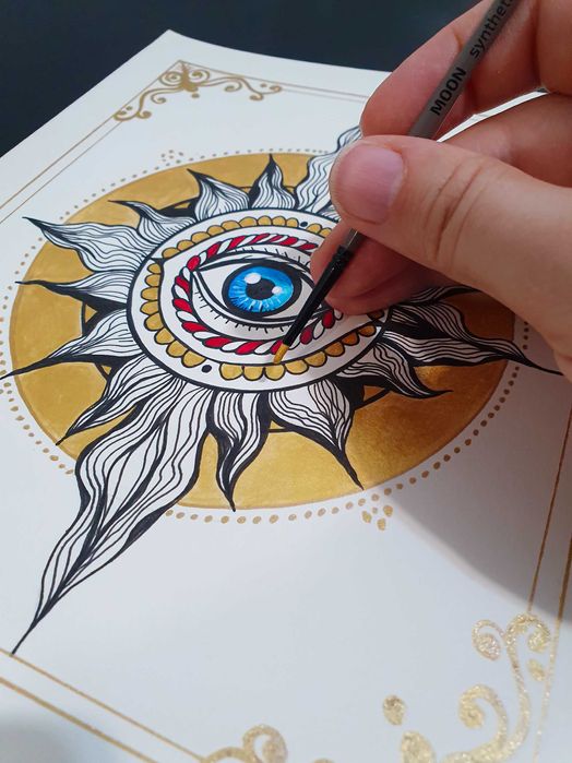 Картина-амулет, ръчна изработка