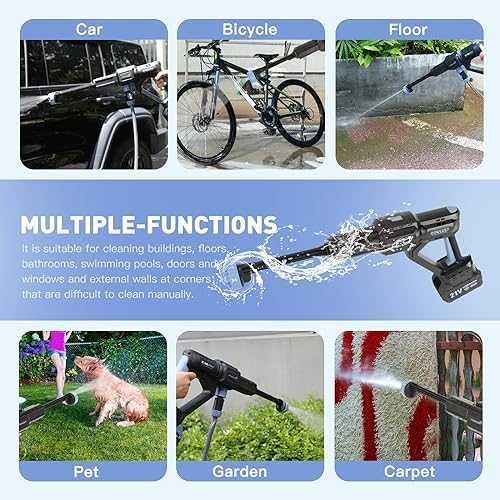 Безжична миячка под налягане CQWLKEJ почистване поливане на автомобил