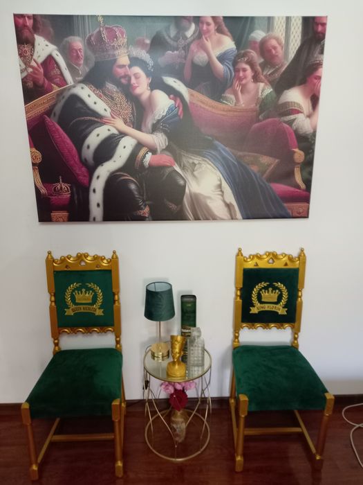 Scaune tablou și măsuță de vânzare