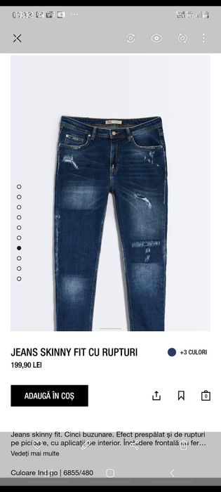 Blugi Zara premium model Dsquared,42