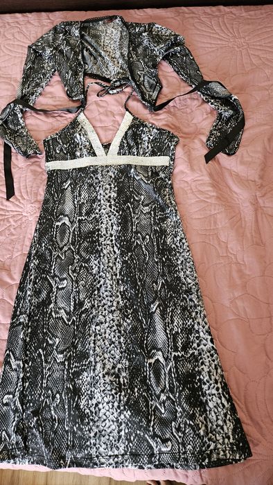 Рокля сива С размер