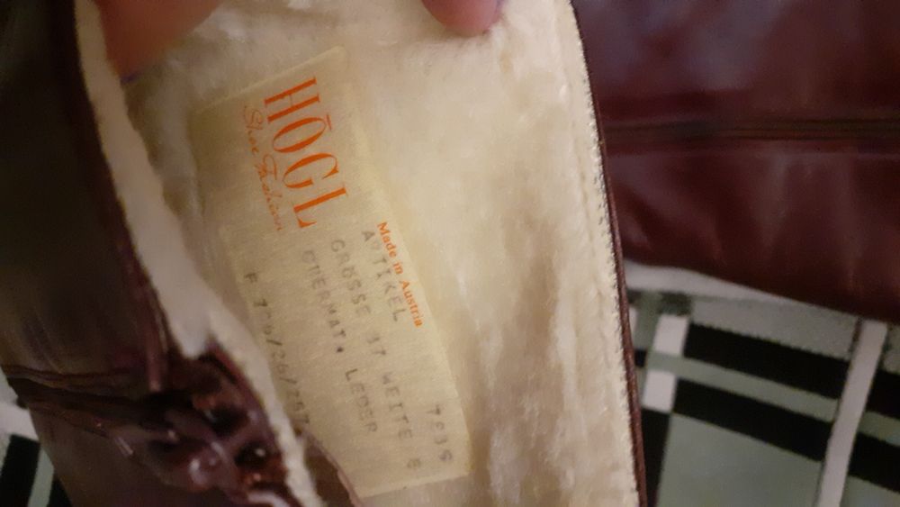 Новые кожаные сапоги. Австрия. Р.36-37