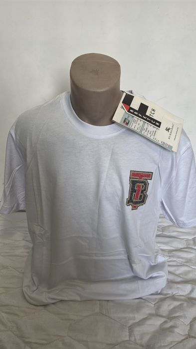 Tricou Burberry, nou, alb, S-XXL, imprimeu cusut, eticheta Farfetch, unisex