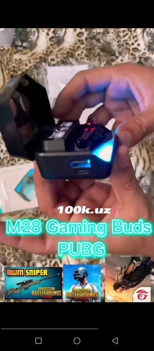 Gamer Airports va Powerbankli Quloqchin. M28