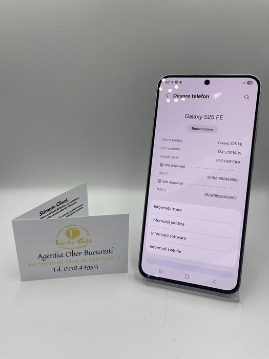 Samsung S25 FE 128GB/8 GB RAM FACTURA/GARANTIE #51783