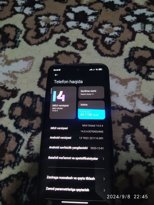 Yangi redimi 11pro