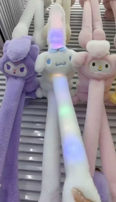 Плюшени светещи ушанки с мърдащи уши Hello Kitty Kuromi, Kitty Melody