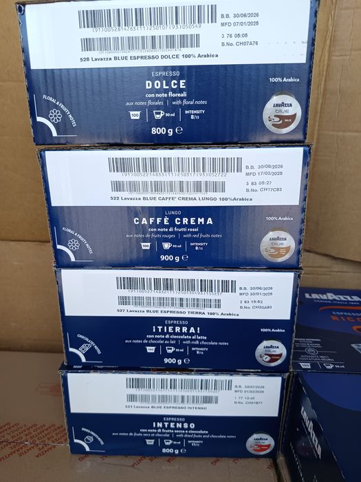 Капсули Lavazza Лаваца , кафе на зърна-Лаваца, карт. чаши