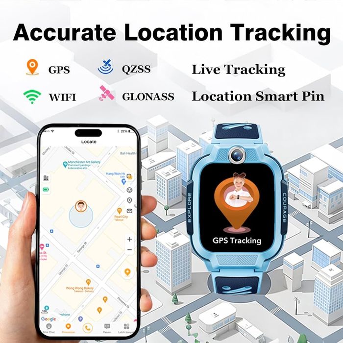 Смарт часовник, Immo, Watch Phone Z3, 4G LTE, водоустойчив IPX8