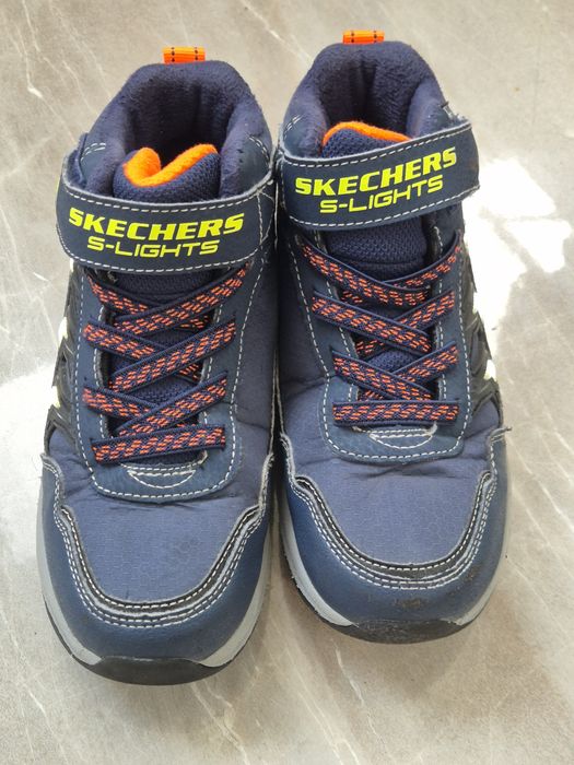Ghete impermeabile Sketchers S-Lights bleumarin 31