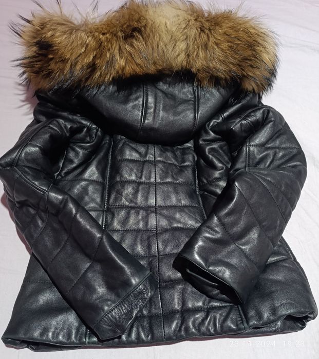 Зимно яке от естествена кожа