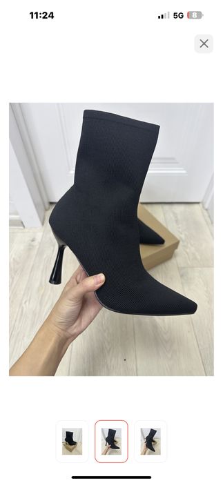 Ботильоны, черные, новые, стильные