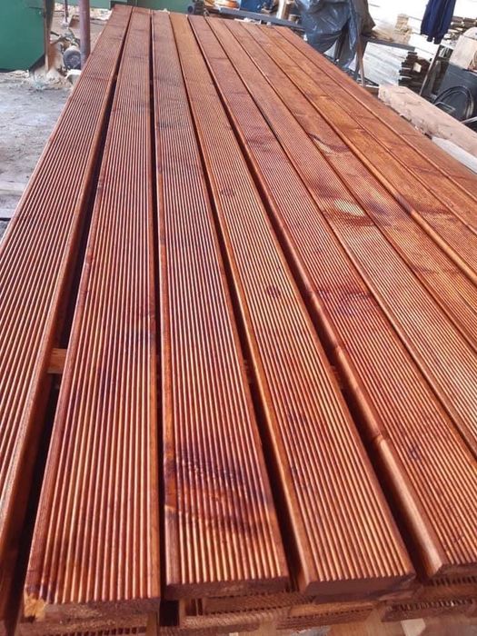 Дървен материал - греди, дюшеме, декинг, обла ламперия, челни дъски