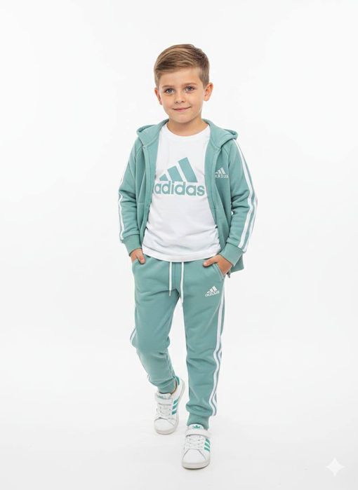 Treninguri copii din bumbac , 3 piese Adidas 
Mov 3/4 4/5 5/6 7/8 9/10