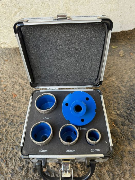 Set 5 Carote Diamantate M14 pentru Gresie, Faianță și Porțelan