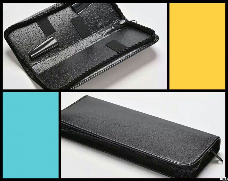 Професионални фризьорски ножици, калъф, остриета